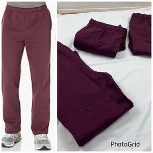 NWT Lot Bundle 3 Amazon Essentials Men's Burgundy Sweatpants Joggers